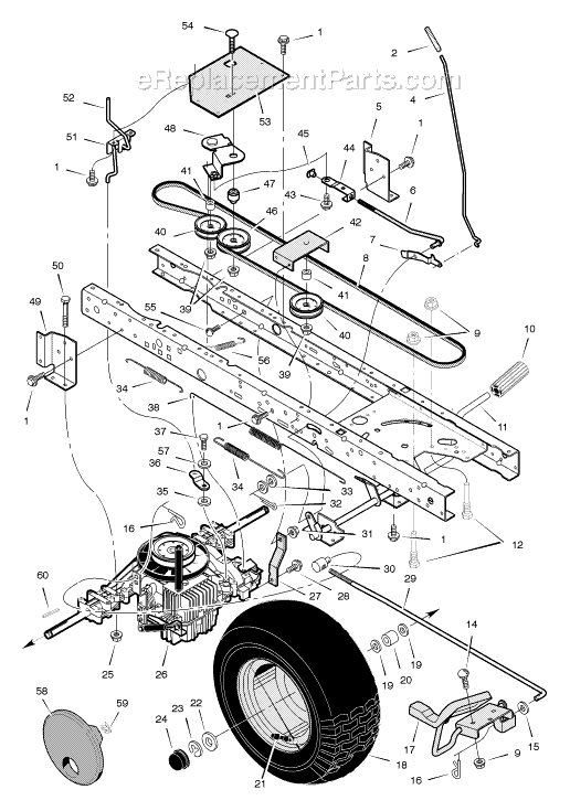 Murray 405604x53A 40" Lawn Tractor Page B Diagram