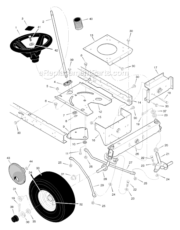 Murray 405604x53A 40" Lawn Tractor Page G Diagram