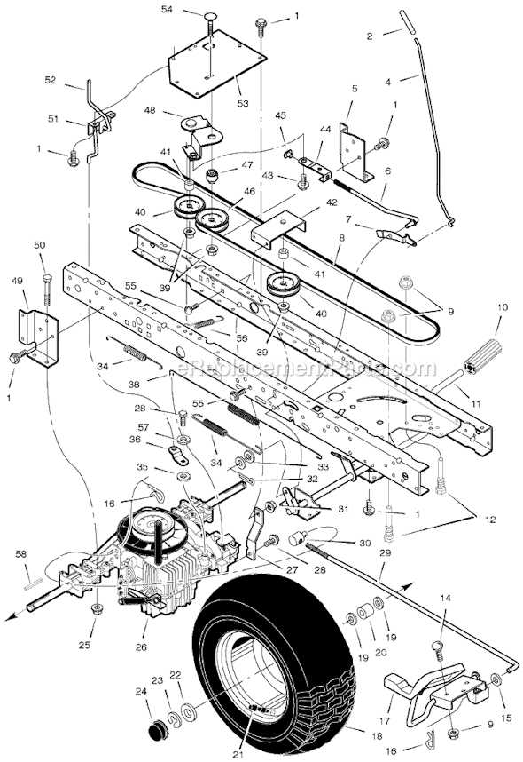 Murray 405606x78A 40" Lawn Tractor Page B Diagram