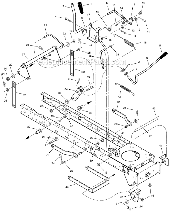 Murray 425001x8D 42" Lawn Tractor Page F Diagram