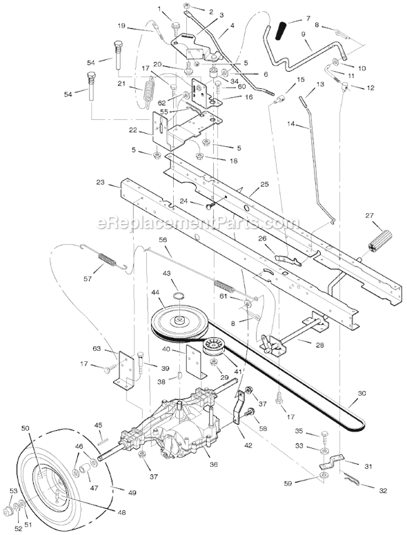 Murray 425017x78A 42" Lawn Tractor Page D Diagram