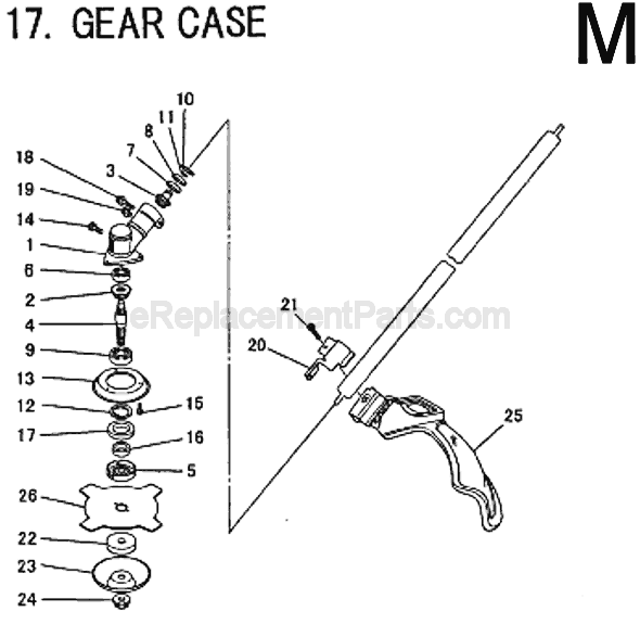 Makita BCM2600 Brush Cutter Page G Diagram
