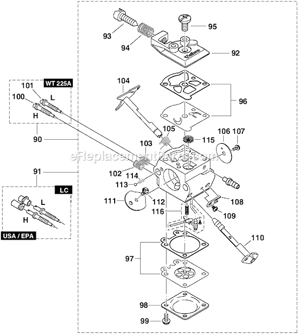 Makita DBC4010 40 cc. Brush & Clearing Saw Page D Diagram