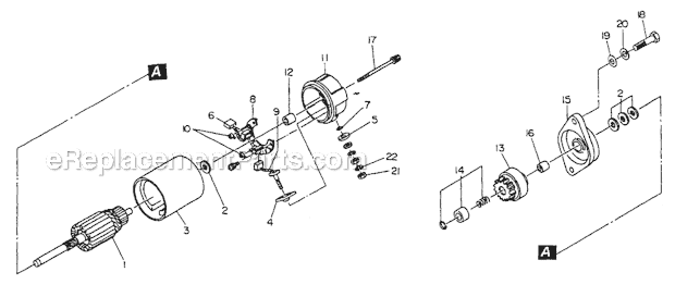 Makita G5501R Generator Starting Motor (After #5001850) Diagram