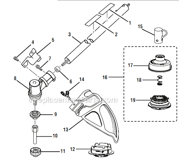 Ryobi RY34441 4 Cycle Gas String Trimmer Page D Diagram