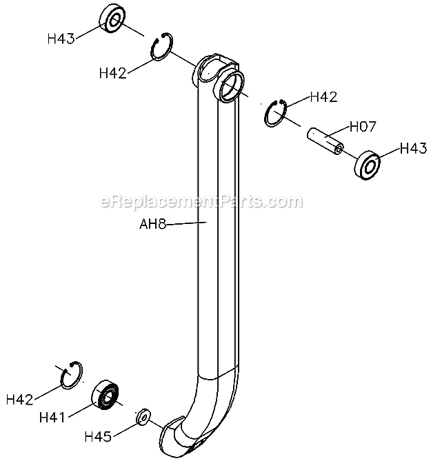 Matrix Fitness A5x (EP308)(2012) Elliptical - Ascent Page O Diagram