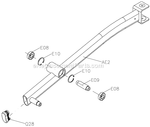 Matrix Fitness A5x (EP308)(2012) Elliptical - Ascent Page D Diagram