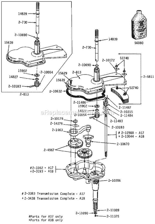 Maytag A17CT Manual, (Washer) Transmission Diagram