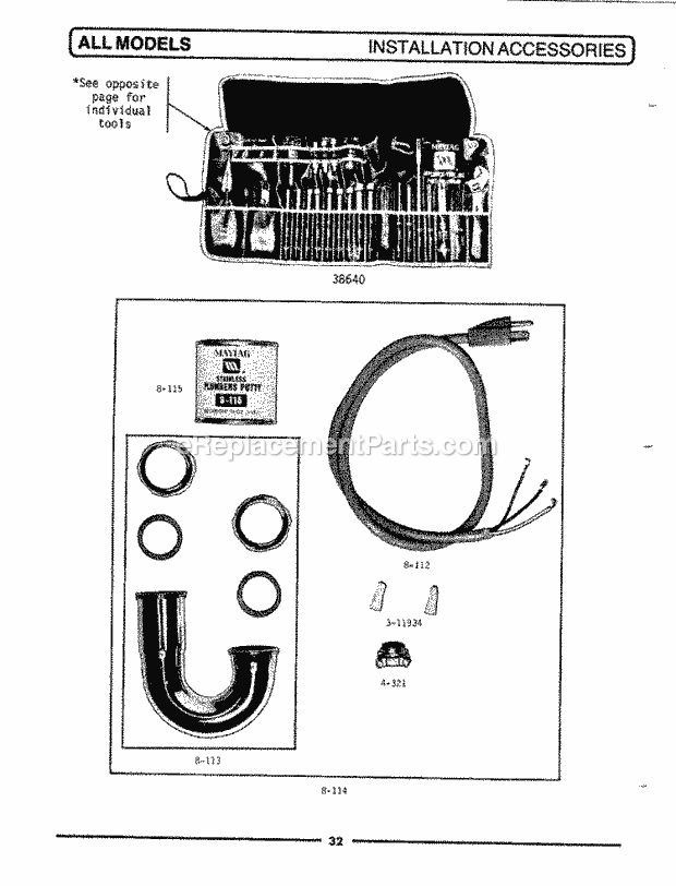 Maytag FC20 Disposal Electrical Components Diagram