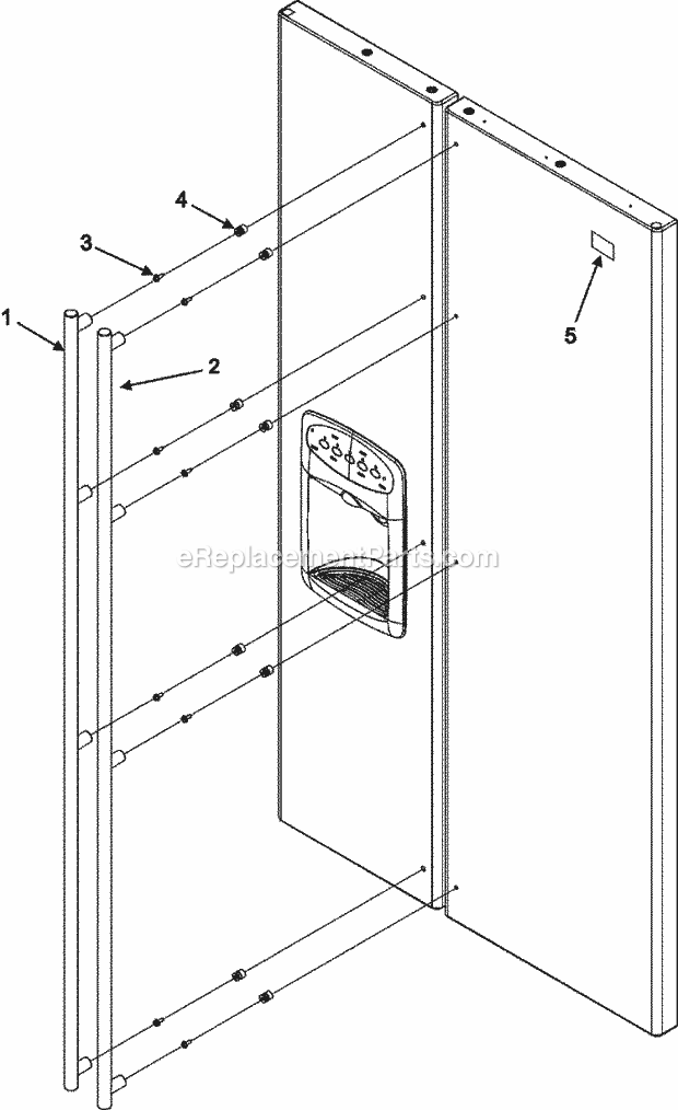 Maytag GC2227HEKS Side-By-Side Refrigerator Handles (Gc2227heks) Diagram