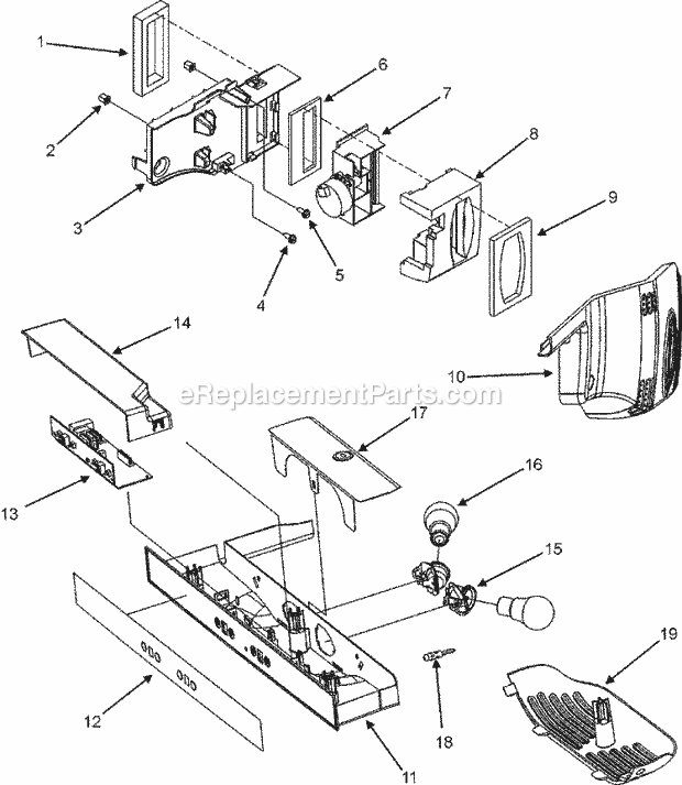 Maytag GS2625GEKB Side-By-Side International Refrigeration Controls Diagram