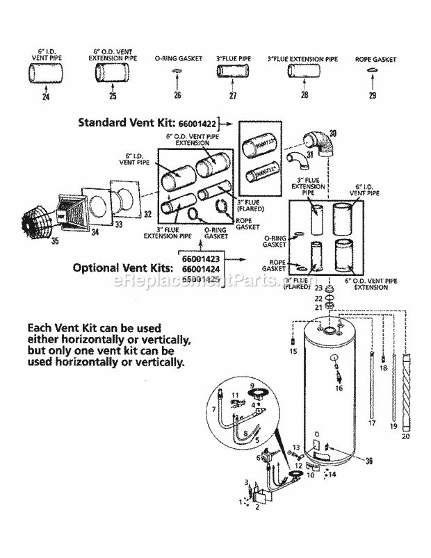Maytag HJ650PBDS Gas Maytag Water Heater Body (Models With Piezo Ignitor) Diagram