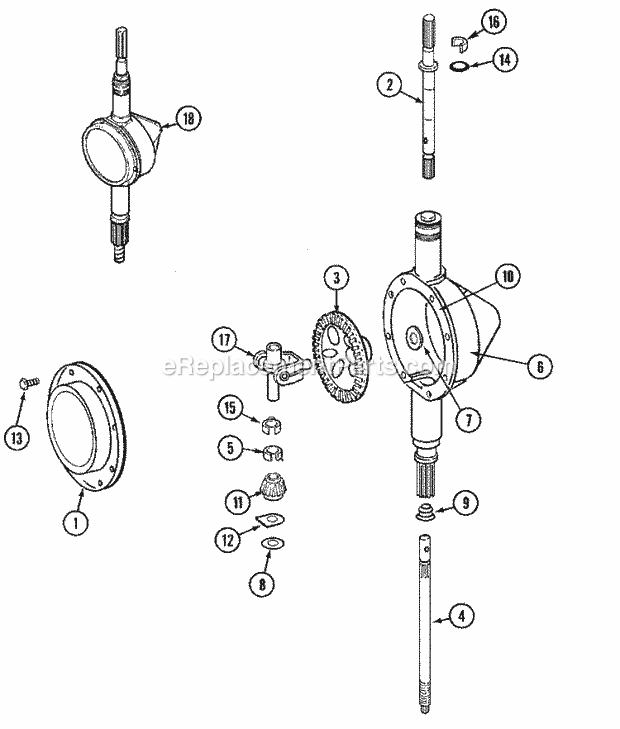 Maytag LAT2301AAE Residential Maytag Laundry Transmission Diagram