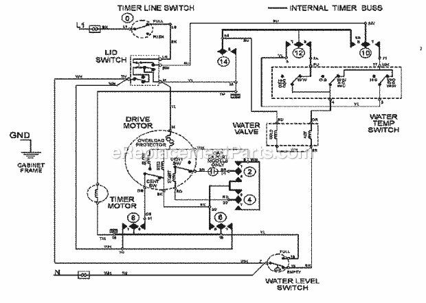 Maytag LAT2301AAE Residential Maytag Laundry Wiring Information Diagram