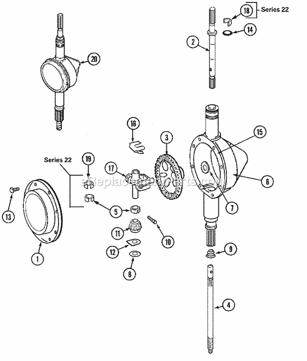 Maytag LAT2916AAE Residential Maytag Laundry Transmission Diagram