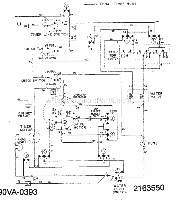 Maytag LAT4914AAM Residential Maytag Laundry Wiring Information (Lat8704aam & Lat4914 Diagram