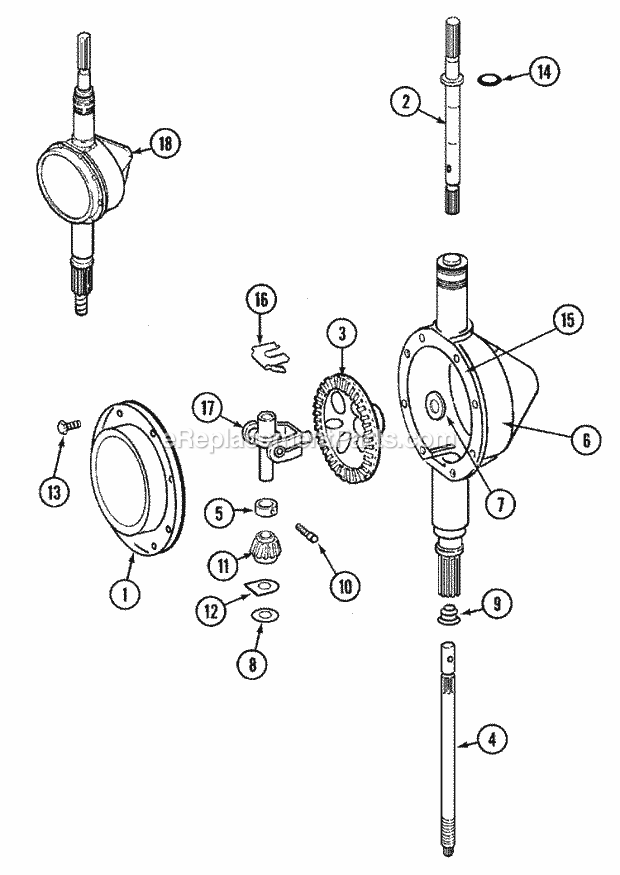 Maytag LAT4915AAM Residential Maytag Laundry Transmission Diagram