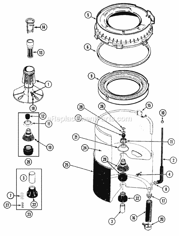 Maytag LAT5005AAE Residential Maytag Laundry Tub (Aae) Diagram