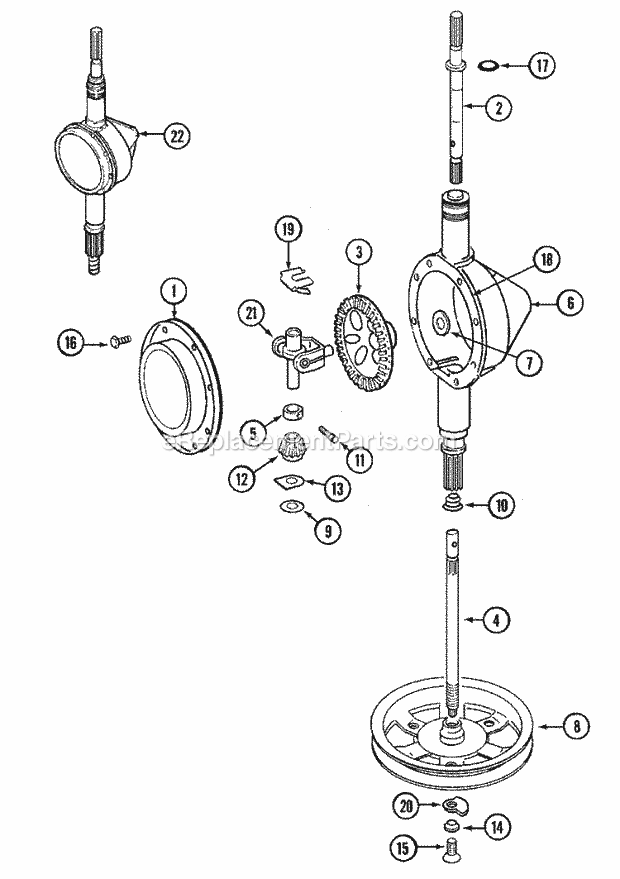Maytag LAT7314AAL Washer-Top Loading Transmission Diagram