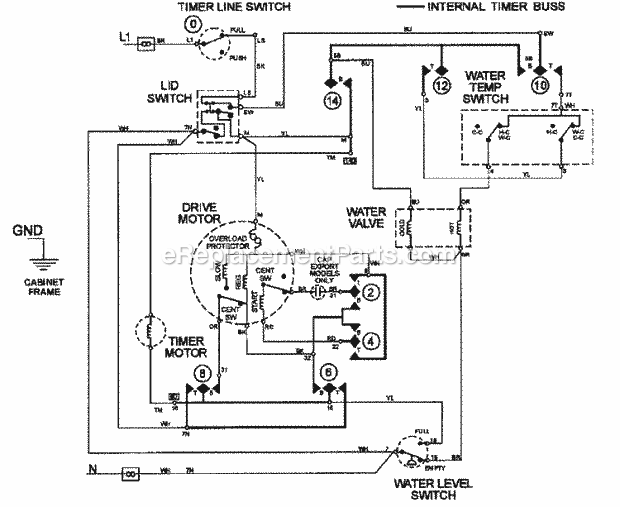 Maytag LAT9357AAM Residential Maytag Laundry Wiring Information Diagram