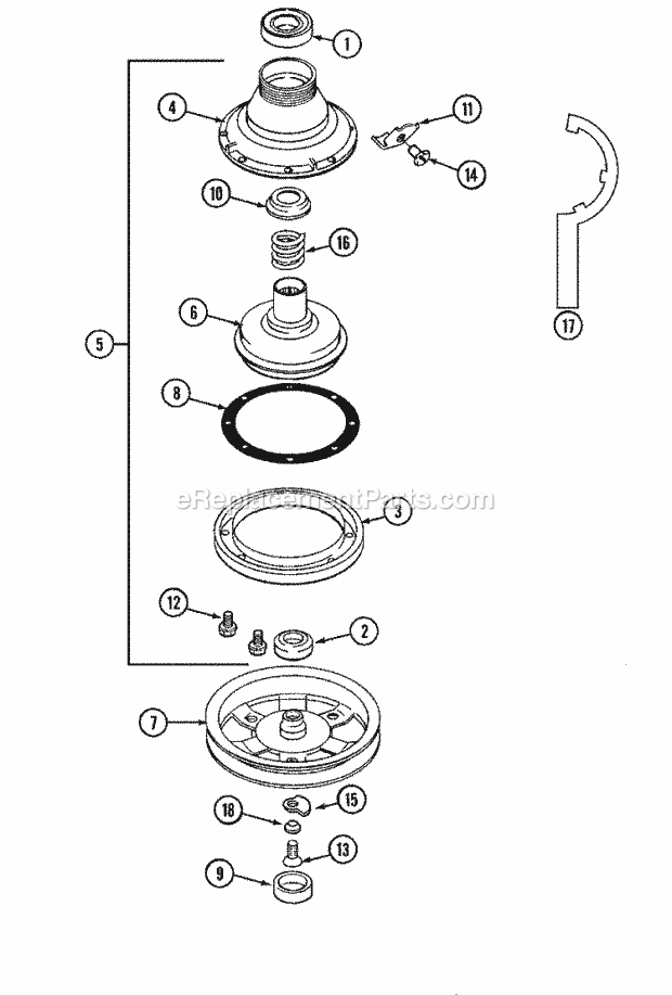 Maytag LAT9406AAM Residential Maytag Laundry Clutch, Brake & Belts (9406) Diagram