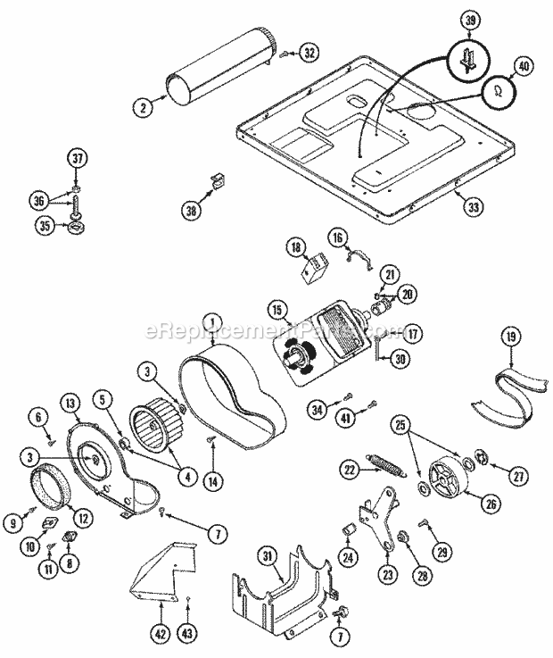 Maytag LDE6914ACL Residential Maytag Laundry Motor Drive Diagram