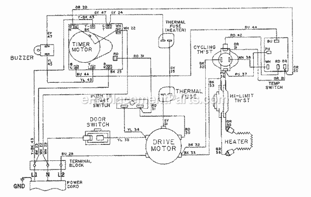 Maytag LDE8404ADL Residential Maytag Laundry Wiring Information - Lde8404adx Diagram