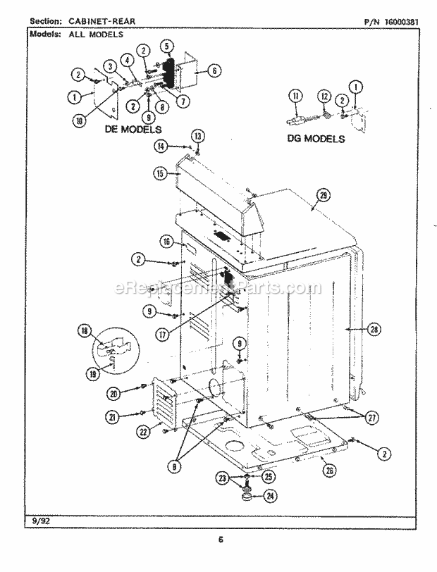 Maytag LDG7480AAL Dryer- Gas Tumbler Diagram