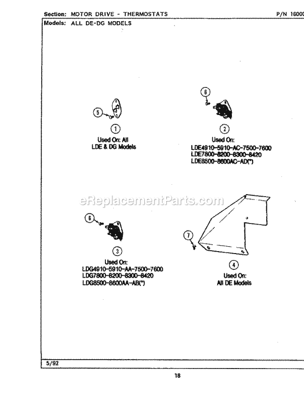 Maytag LDG7500AAE Residential Maytag Laundry Motor Drive (Lde7500ace, Ade) & (Ldg) Diagram