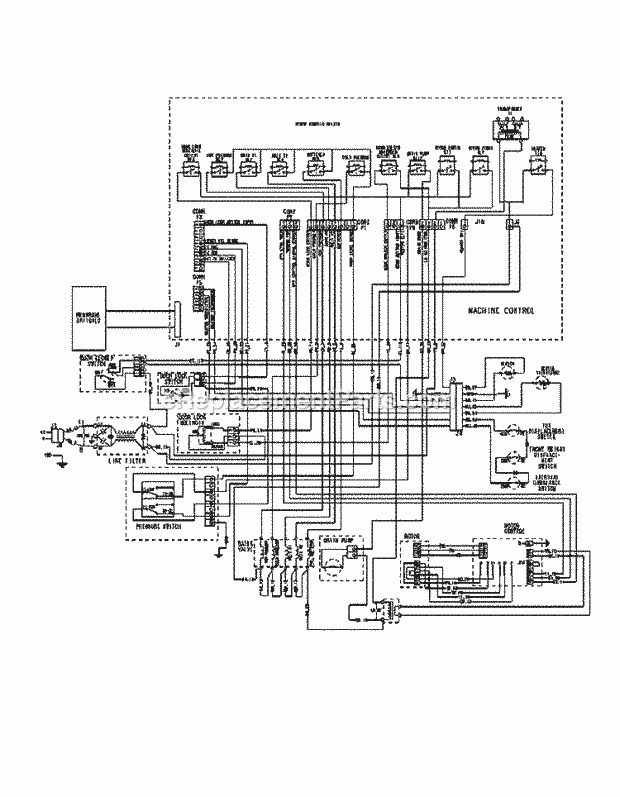 Maytag MAH7550AAW Residential Washer Wiring Information Diagram