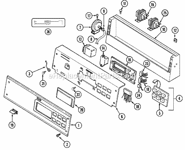 Maytag MAT10PSAAL Manual, (Washer) Control Panel Diagram