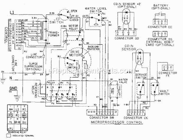 Maytag MAT12PDABW Manual, (Washer) Wiring Information Diagram