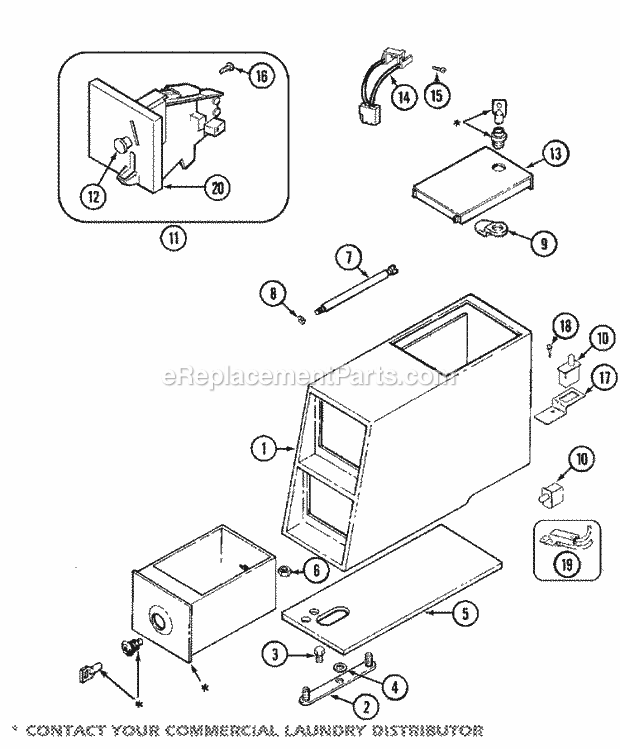 Maytag MAT12PDDBW Manual, Laundry (Washer) Control Center Diagram