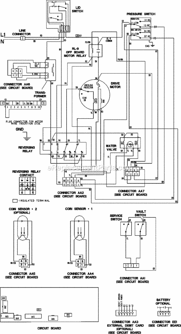 Maytag MAT12PDLAW Maytag Laundry (Washer) Wiring Information Diagram