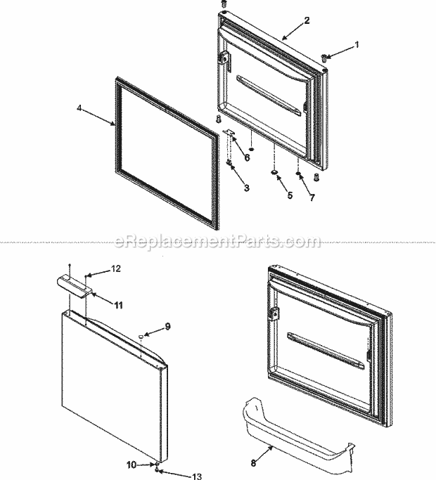 Maytag MBF2254HES Bottom Freezer Maytag Refrigeration Freezer Door Diagram