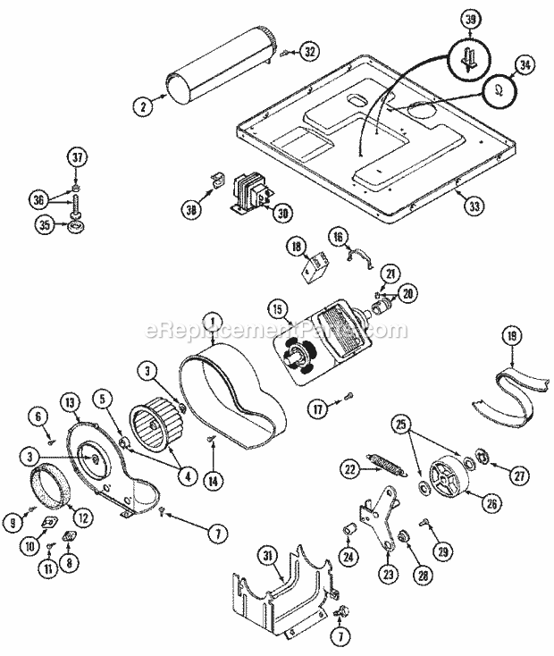 Maytag MDE10PDEGL Manual, (Export) (Dryer Ele) Motor Drive Diagram