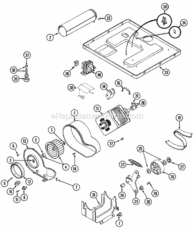 Maytag MDE11PDAGL Manual, (Export) (Dryer Ele) Motor Drive Diagram