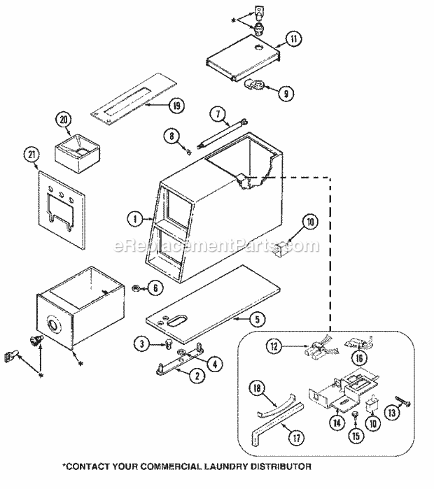 Maytag MDE16PSAZW Manual, (Dryer Gas) Control Center Diagram