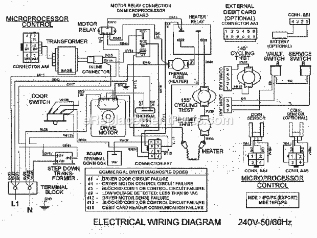 Maytag MDE21PDAGW Maytag Laundry (Dryer Gas) Wiring Information (Mde21pdagw) Diagram