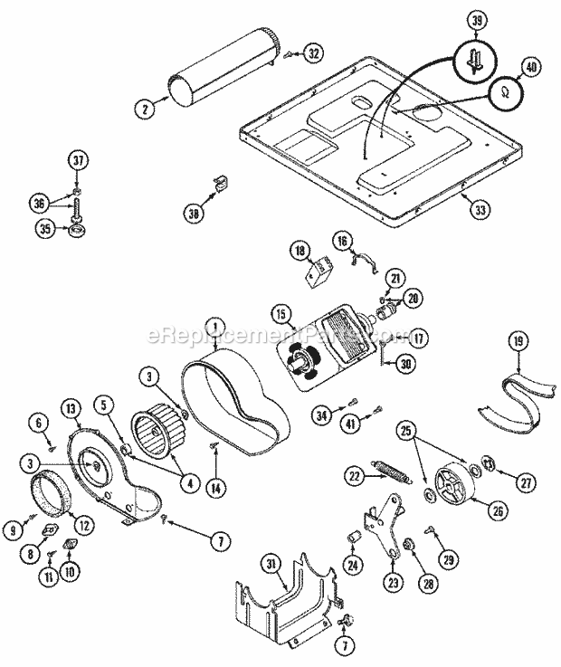 Maytag MDG10DAABW Manual, (Dryer Gas) Motor Drive Diagram