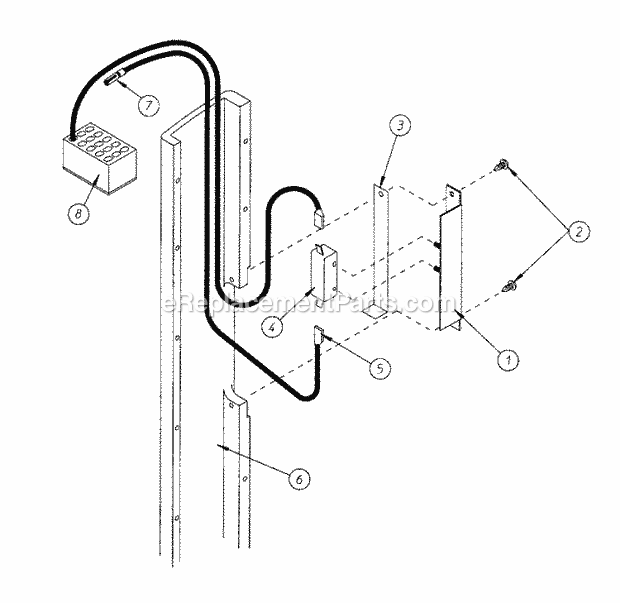 Maytag MDG120P1HW Manual, (Dryer Gas) Main Door Switch Assembly Diagram