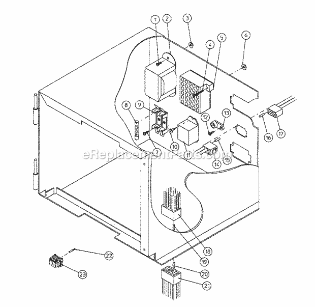 Maytag MDG120P1HW Manual, (Dryer Gas) Microprocessor Control Box Assy Diagram