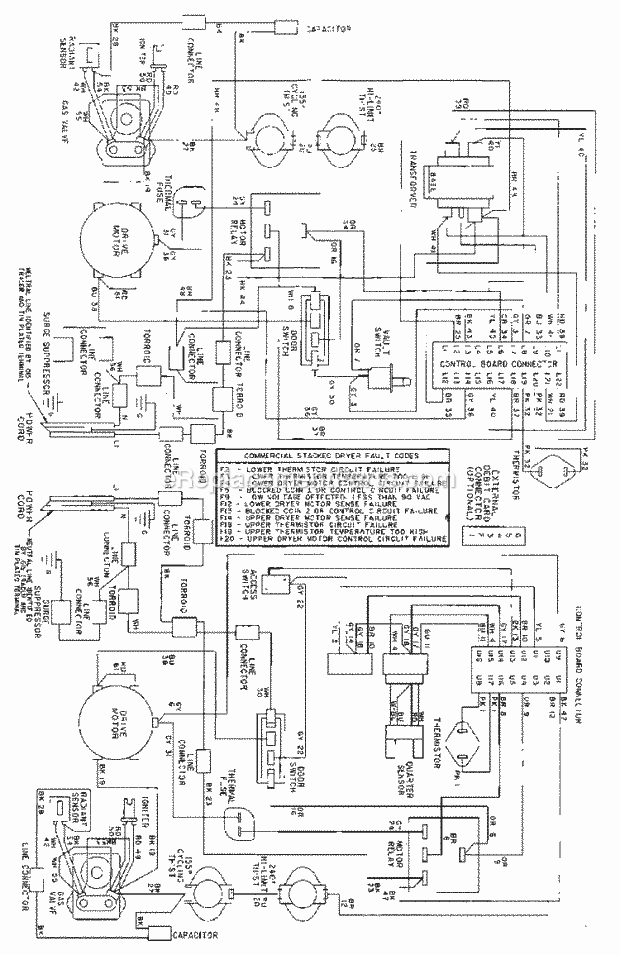 Maytag MDG13PDAAL Manual, (Dryer Gas) Wiring Information Diagram
