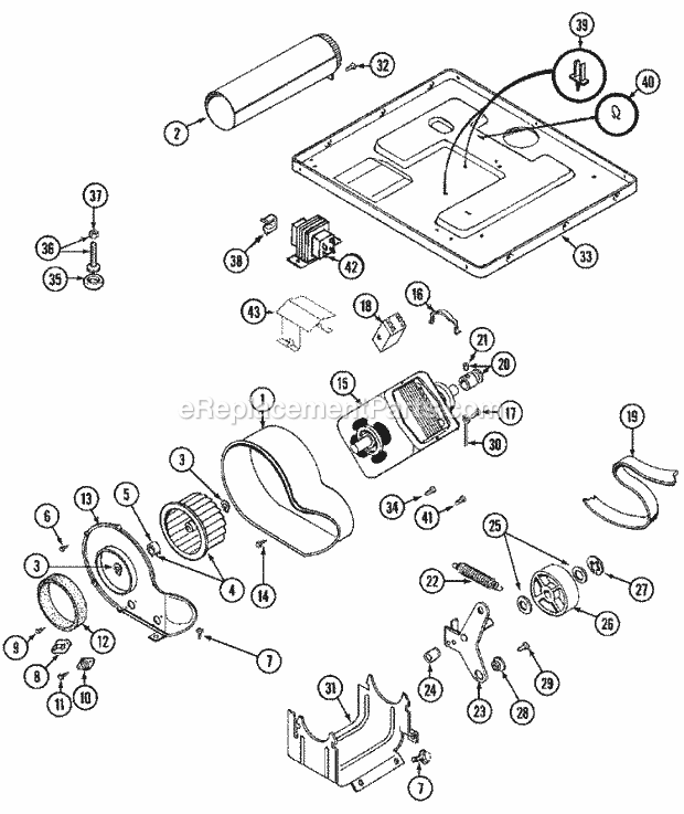 Maytag MDG13PDABW Manual, (Dryer Gas) Motor Drive Diagram