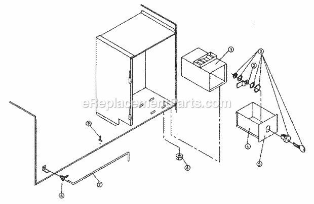 Maytag MDG30PC2AW Manual, (Dryer Gas) Coin Vault Assembly (Pc2) Diagram