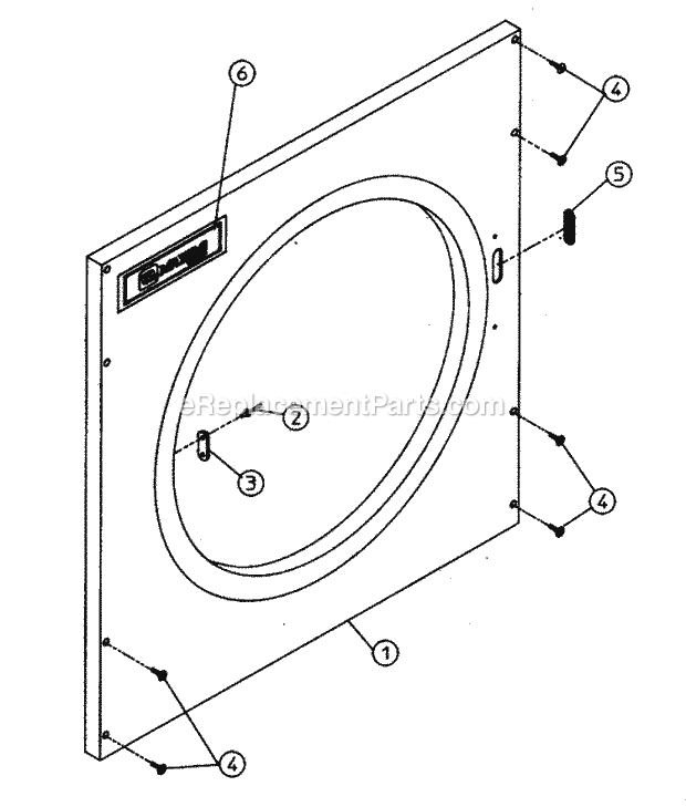 Maytag MDG32PC2 Manual, (Dryer Gas) Cabinet - Upper Front Panel Diagram