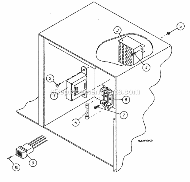 Maytag MDG50PN2VW Maytag Commercial Dryer (Dryer Gas) Control Box Assembly (Pn1a / Pn2v) Diagram