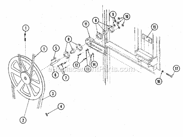 Maytag MDG75MNAWW Manual, (Dryer Gas) Idler Bearing Assembly Diagram