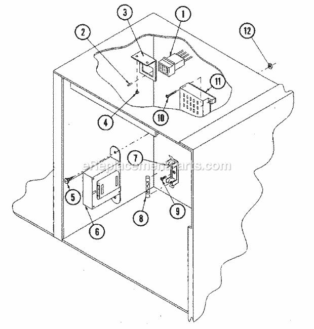 Maytag MDG75MNAWW Manual, (Dryer Gas) Control Box Assembly (Mn) Diagram