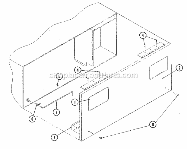 Maytag MDG75MNAWW Manual, (Dryer Gas) Control Door Asy. (Prod 7 / 13 / 98 & After) Diagram
